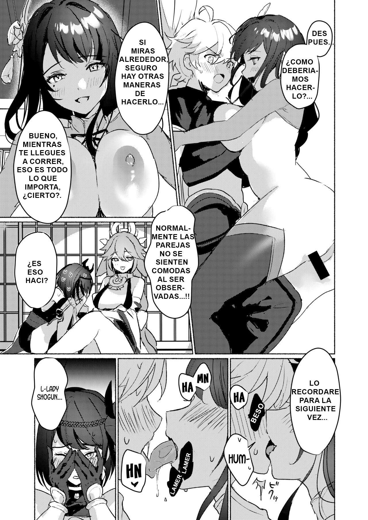 Inazuma Gosanke to Sex Shinai to Derarenai Hikyou - Inazuma Triumvirates and the F**k or Die Domain page 4 full