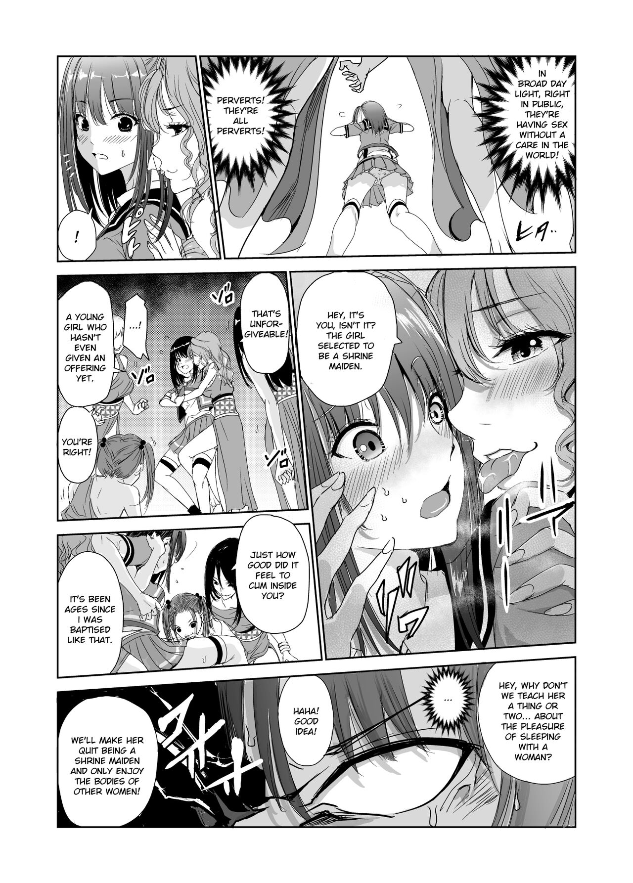 Tsuyagari Mura 2 - Kareshi wo Mamoru Tame Hikyou no Mura de Kyousei Gohoushi &amp; NTR Sex - page 8 full