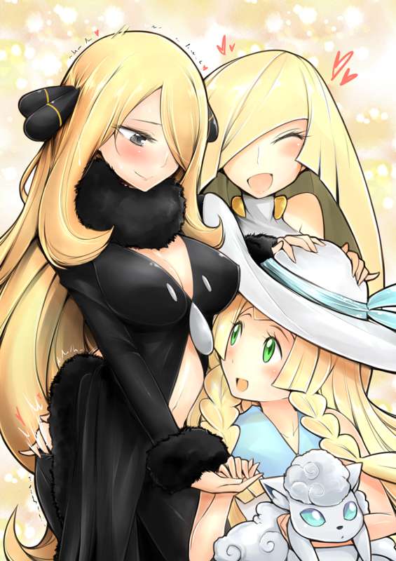 Lusamine X Cynthia Short Doujin page 1 full