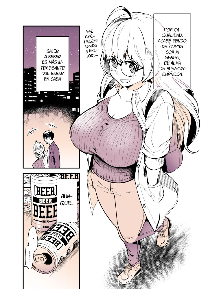 Una historia sobre salir de copas con senpai - A story about going out for a drink with senpai page 1 full