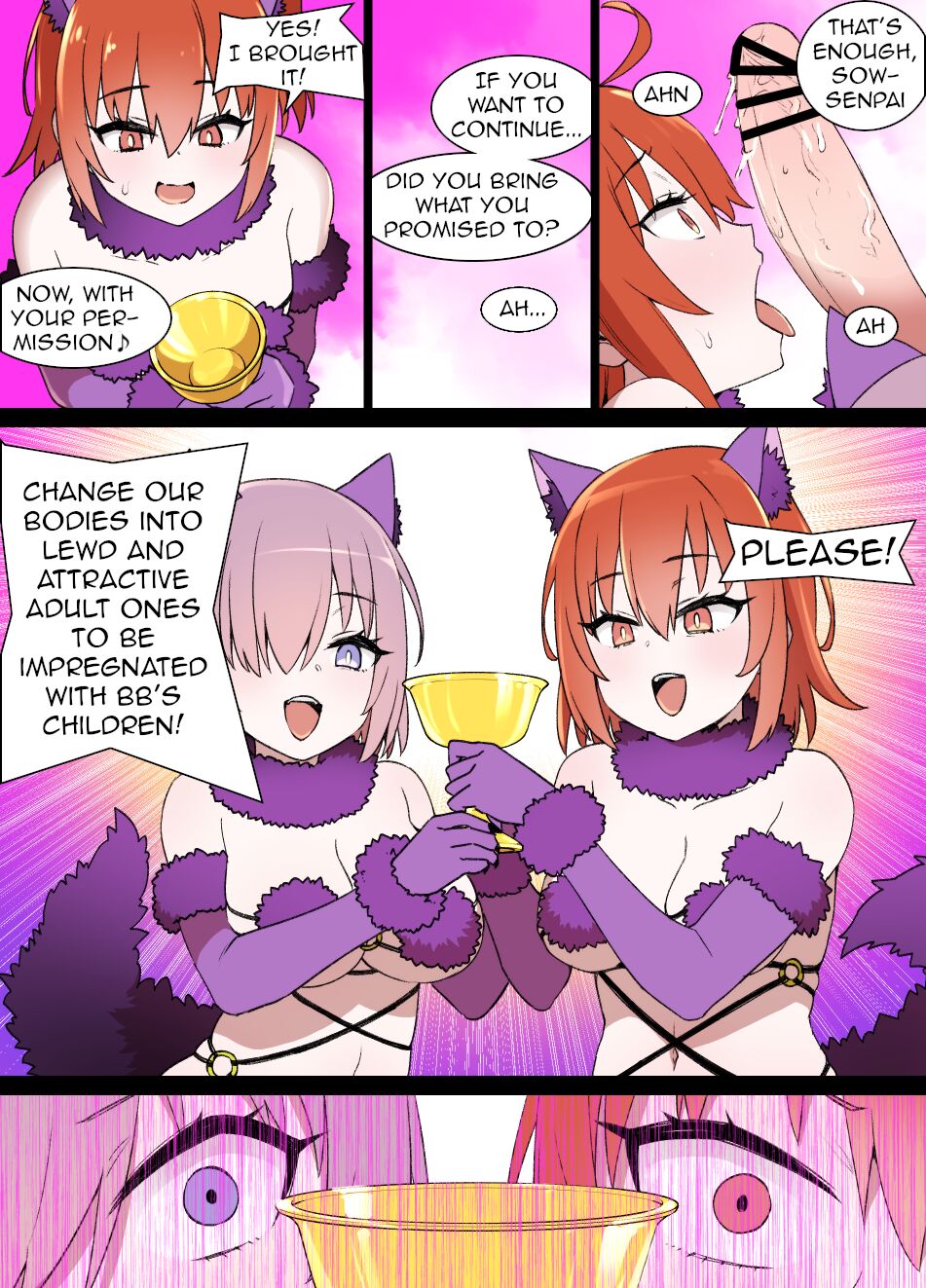 FGO Brainwashing Singularity Gudako &amp; Mashu Bimbofication page 2 full