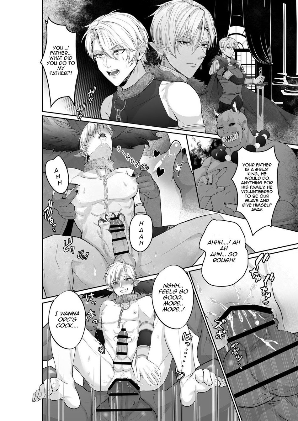 Elf Ouji-tachi no Kairaku Ochi Orc no Mama ni Naru nante | The Pleasure Fall of the Elven Princes page 7 full