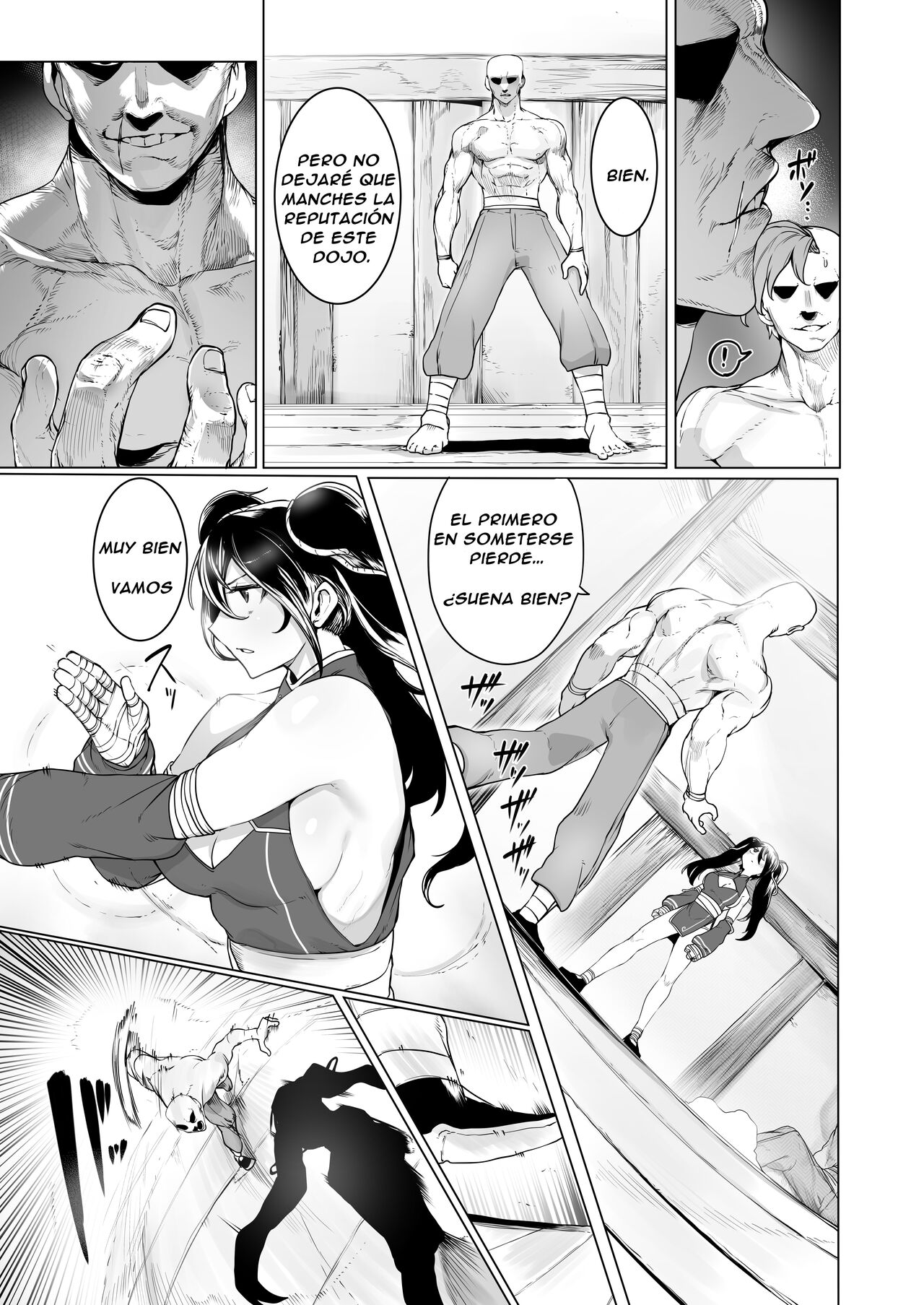 Aru Bujutsuka no Haiboku -Kinbaku Biyaku Kyousei Zecchou- | La derrota de una artista marcial -Esclavitud, Drogas, y orgasmos forzados- page 4 full
