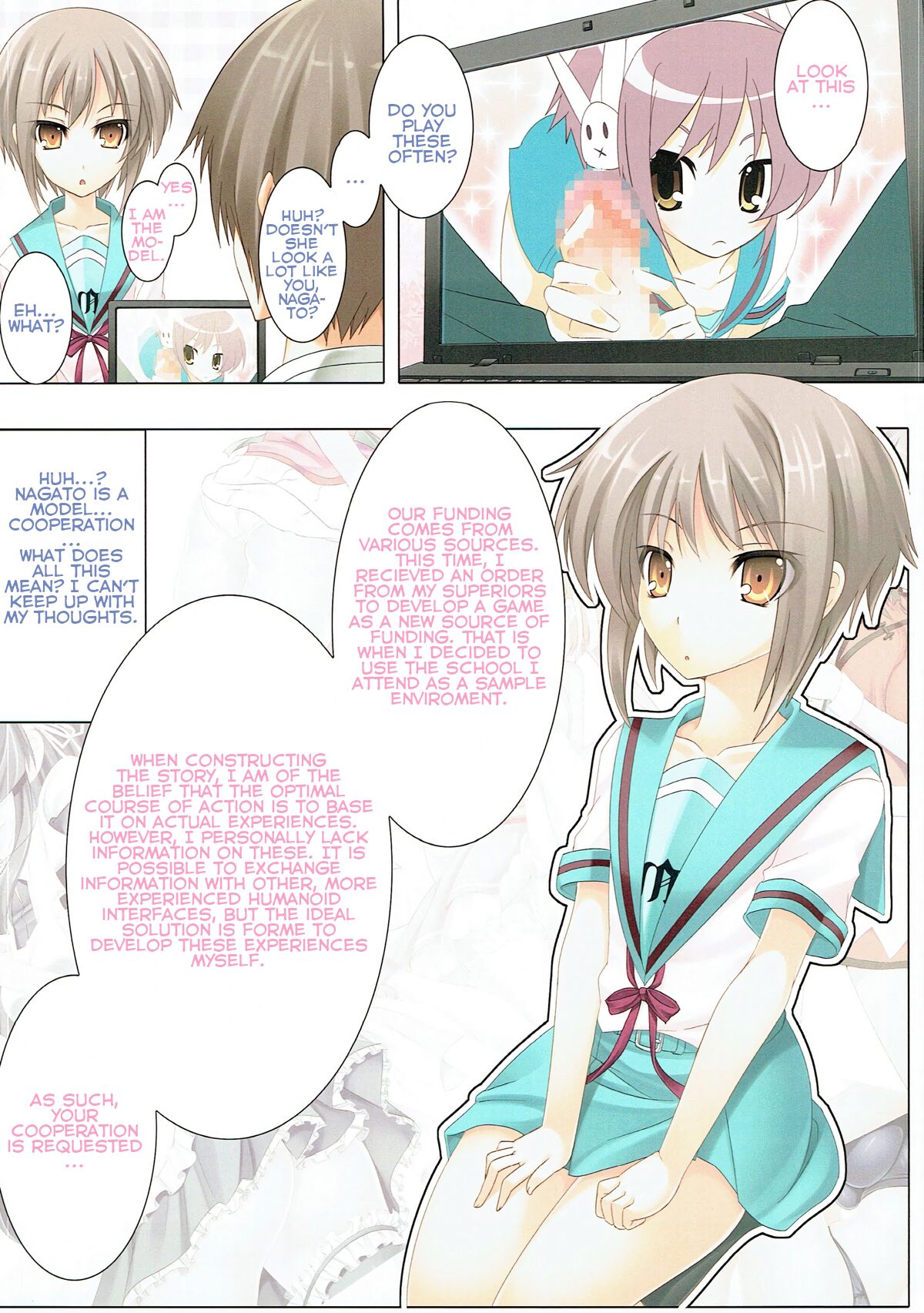 The Rampage of Nagato Yuki | Nagato Yuki no Bousou page 3 full