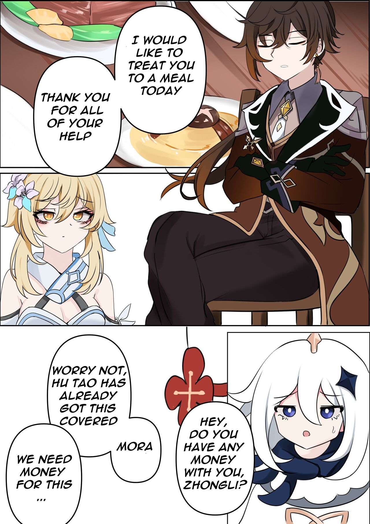 Contract - A Hu Tao x Zhongli Hentai Comic page 2 full