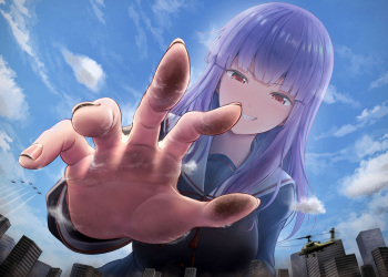 Giantess ai art - AnythingV3.0 and honorable mentions cover
