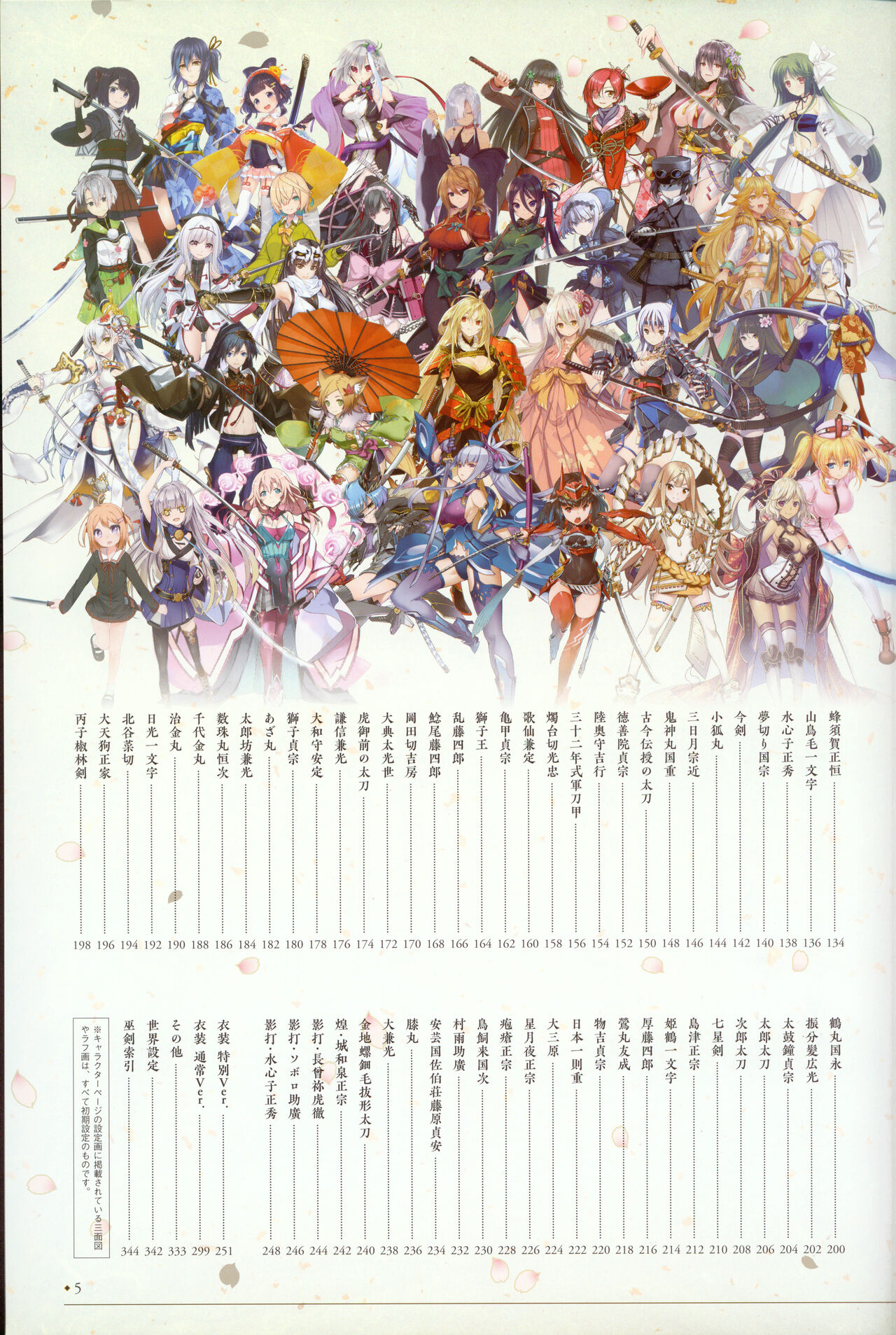 天華百剣 設定資料集「極彩大鑑」 page 6 full