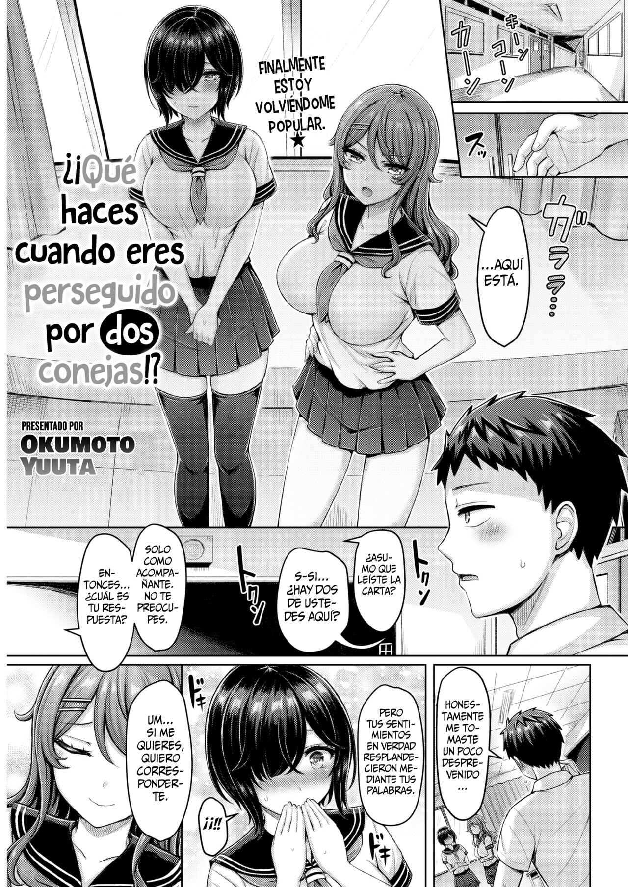 Nitoni Owarerya Dosureba!? || ¿¡Qué haces cuando eres perseguido por dos conejas!? page 1 full