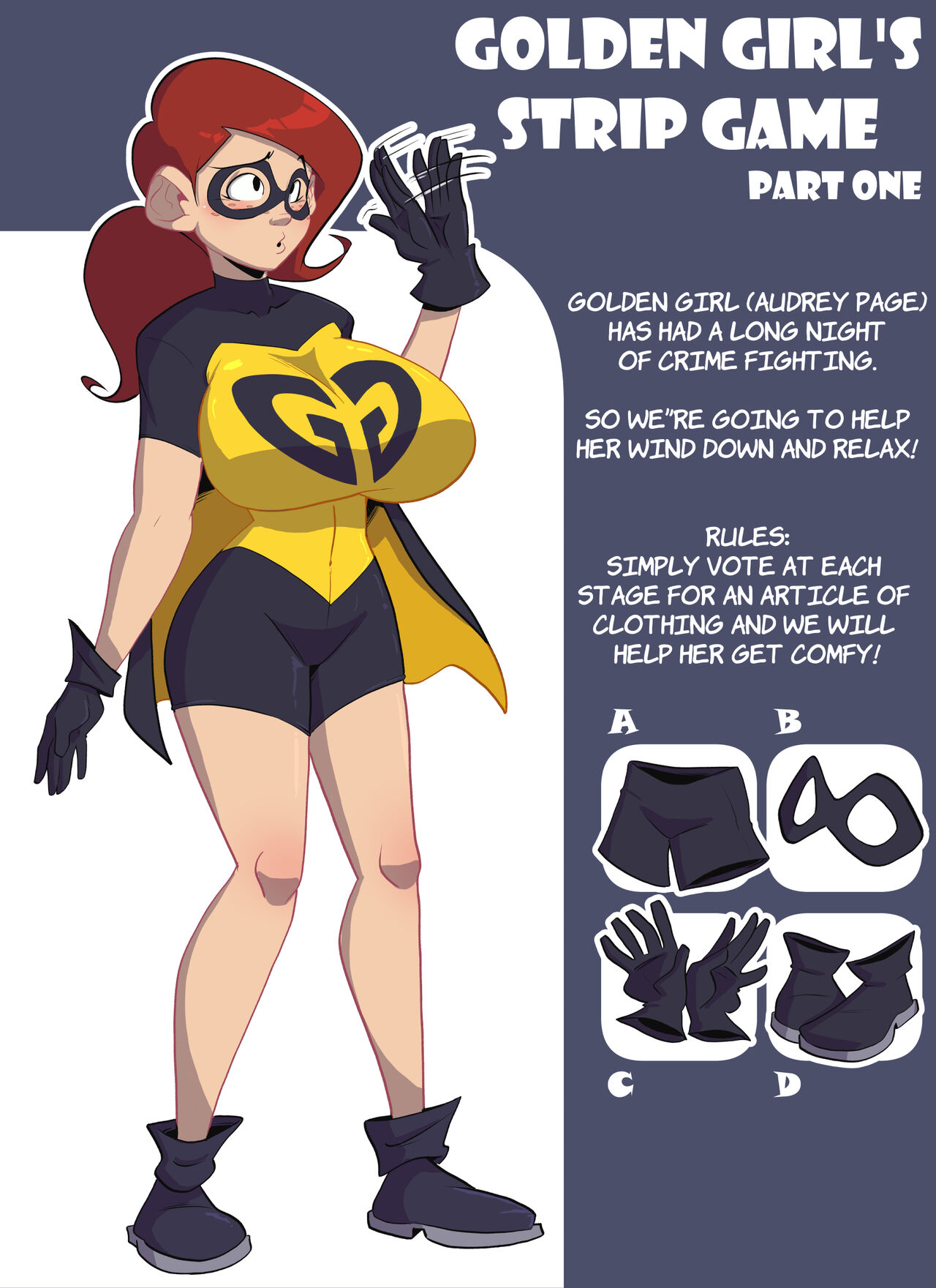 Golden Girl Stripgame page 1 full