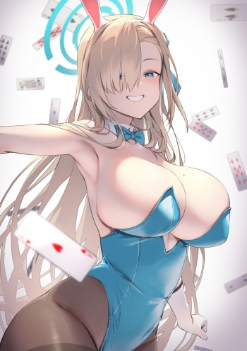 Bunny Asuna handjob and mass ejaculation cover