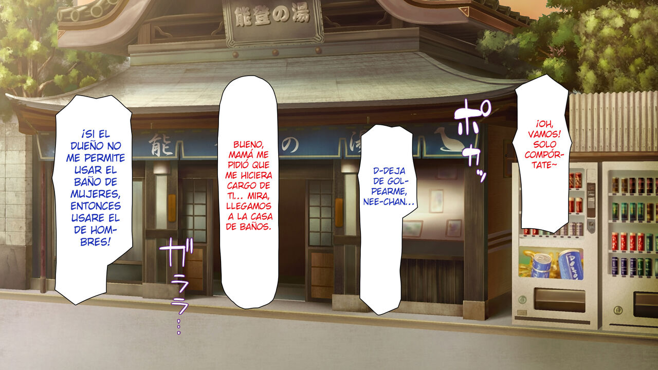 Sentou de Onee-san-tachi ni Ecchi na Itazura o Sarechau Boku | Mis hermanas mayores me jugaron bromas sexuales en la casa de baños page 3 full