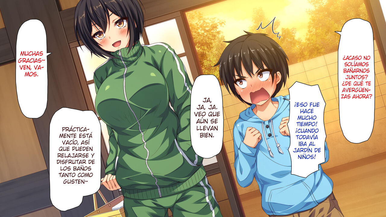 Sentou de Onee-san-tachi ni Ecchi na Itazura o Sarechau Boku | Mis hermanas mayores me jugaron bromas sexuales en la casa de baños page 9 full