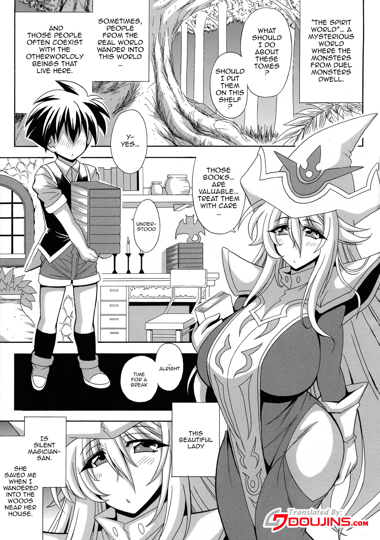 BMG to Chinmoku no Bonyuu Majutsu-shi | Dark Magician Girl And The Big Breasted Silent Magician page 3 full