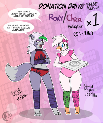 Donation Drive: Roxy and Chica! cover