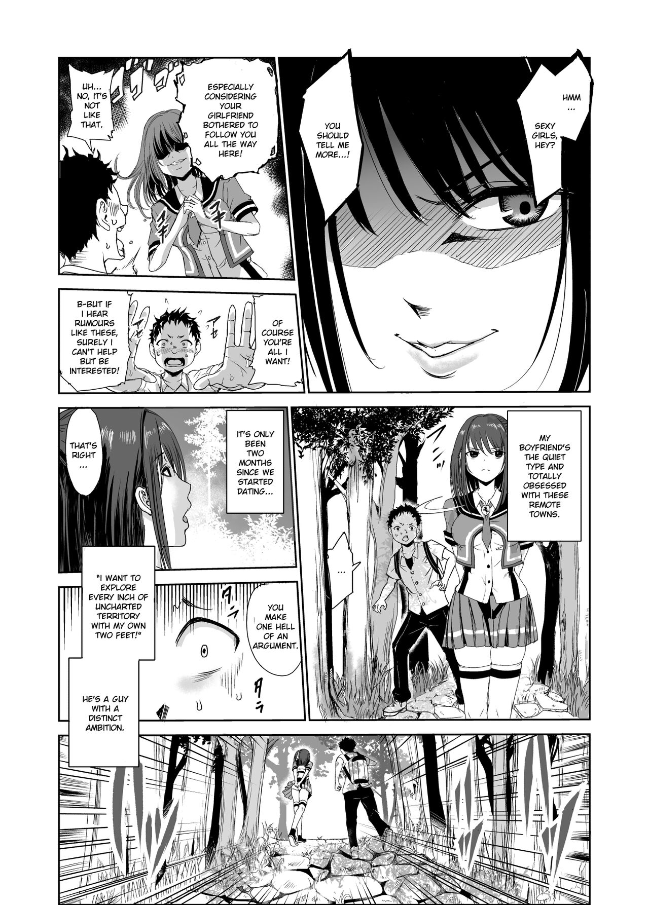 Tsuyagari Mura 1 -Kareshi wo Mamoru Tame Hikyou no Mura de Kyousei Gohoushi &amp; NTR Sex- page 4 full