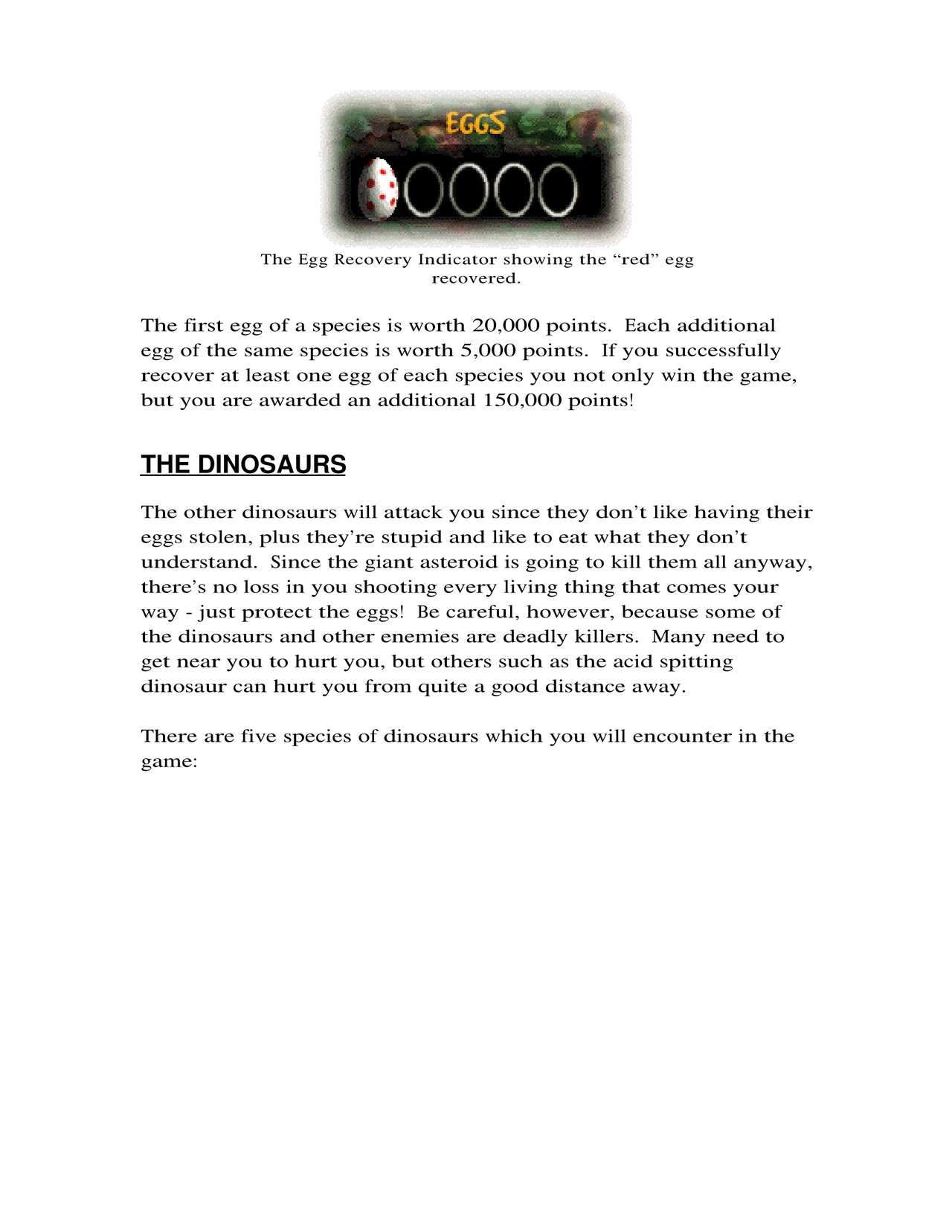 Nanosaur Manual page 10 full