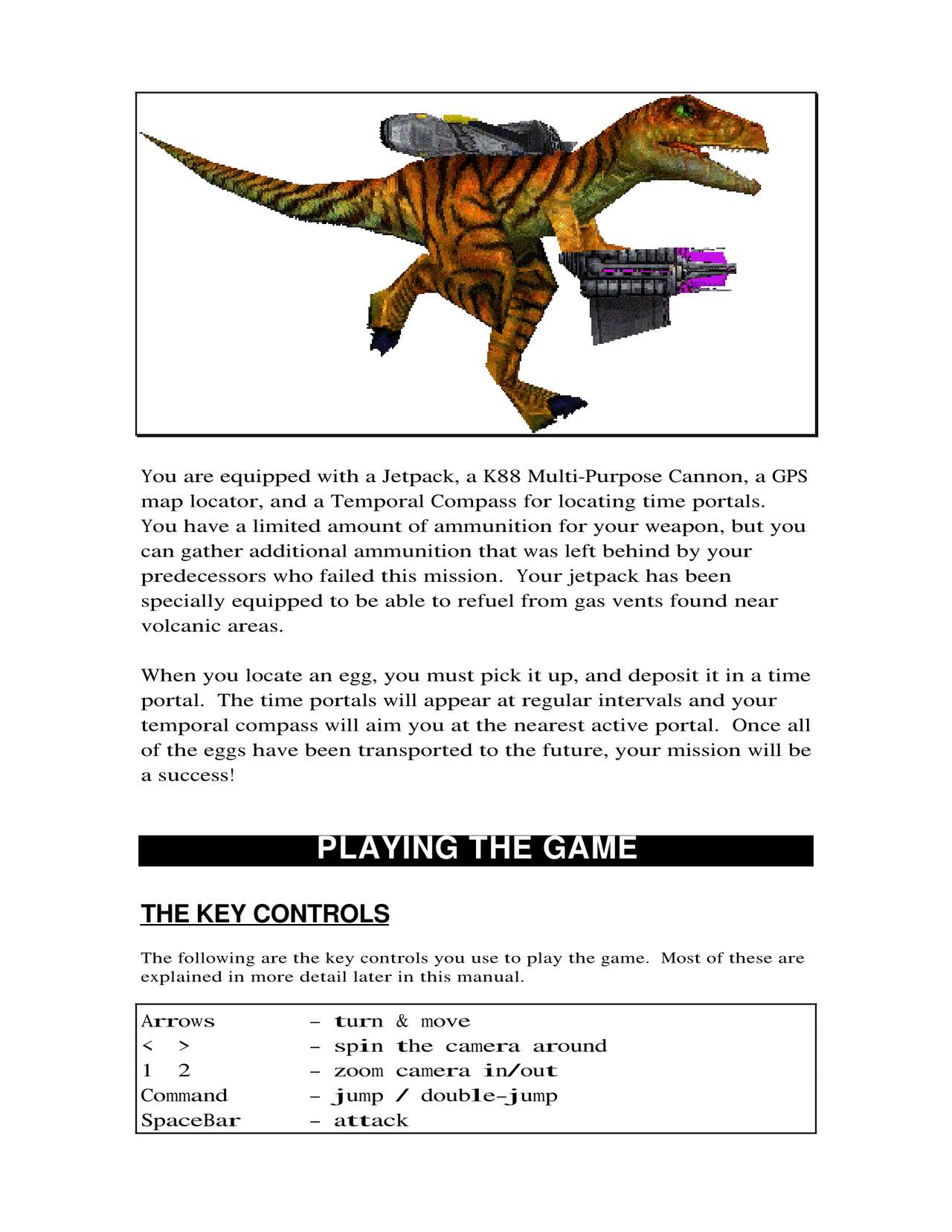 Nanosaur Manual page 2 full