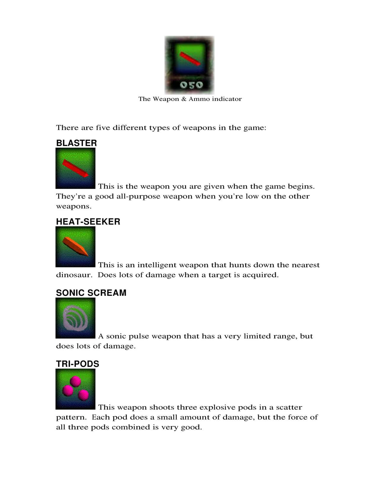 Nanosaur Manual page 4 full