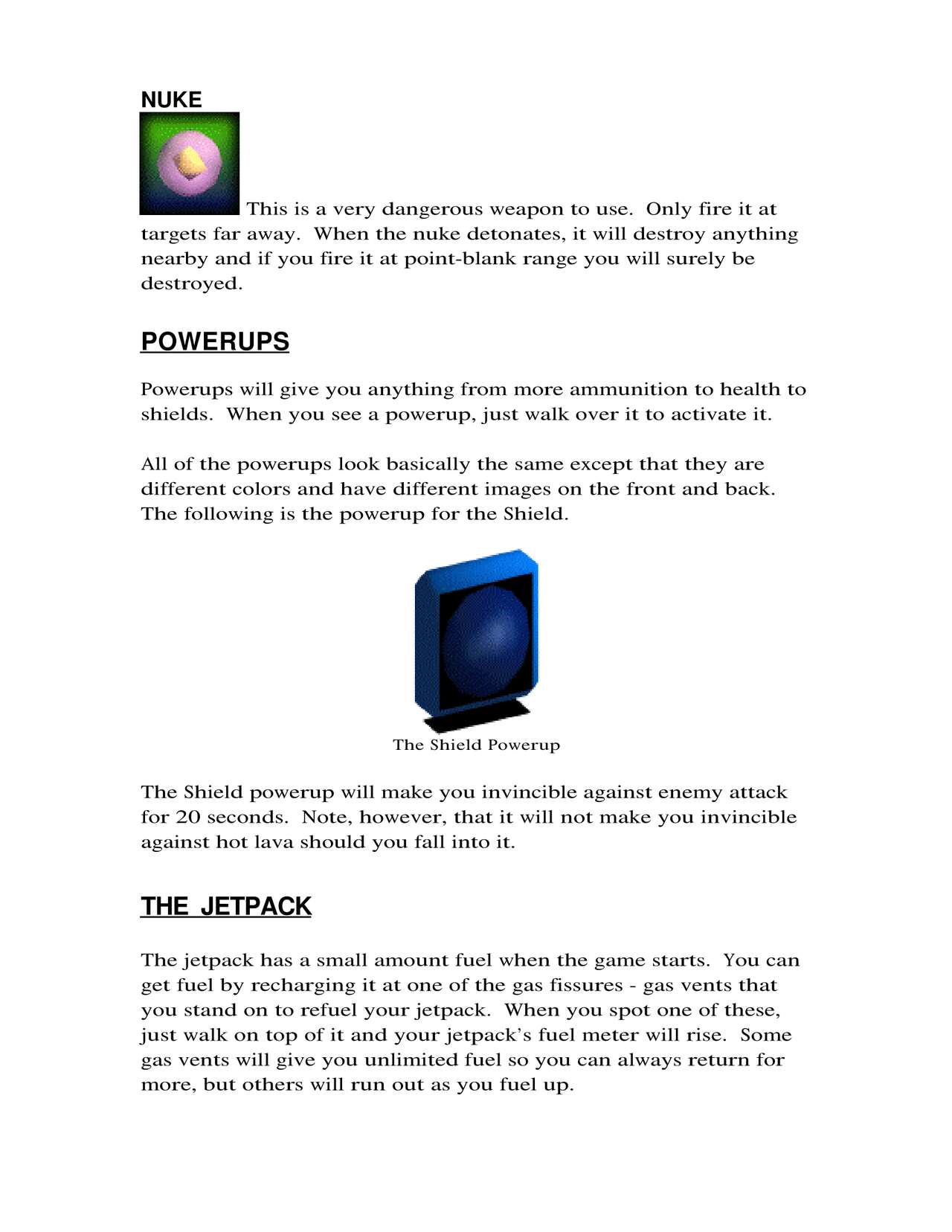 Nanosaur Manual page 5 full