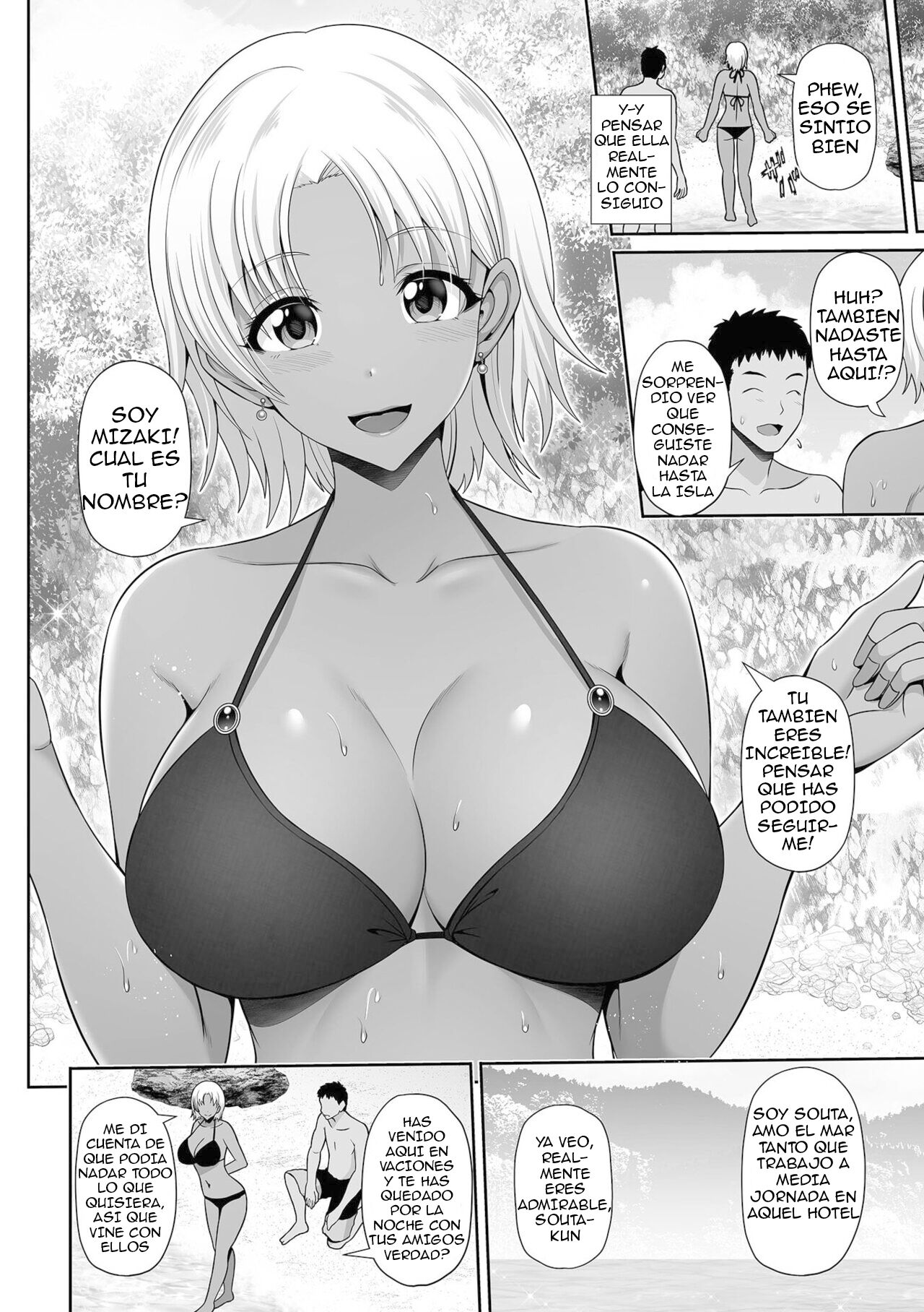 Kuro Gyaru Chanto Natsu Umi Love | Summer Love With a Dark Skinned Gal page 2 full