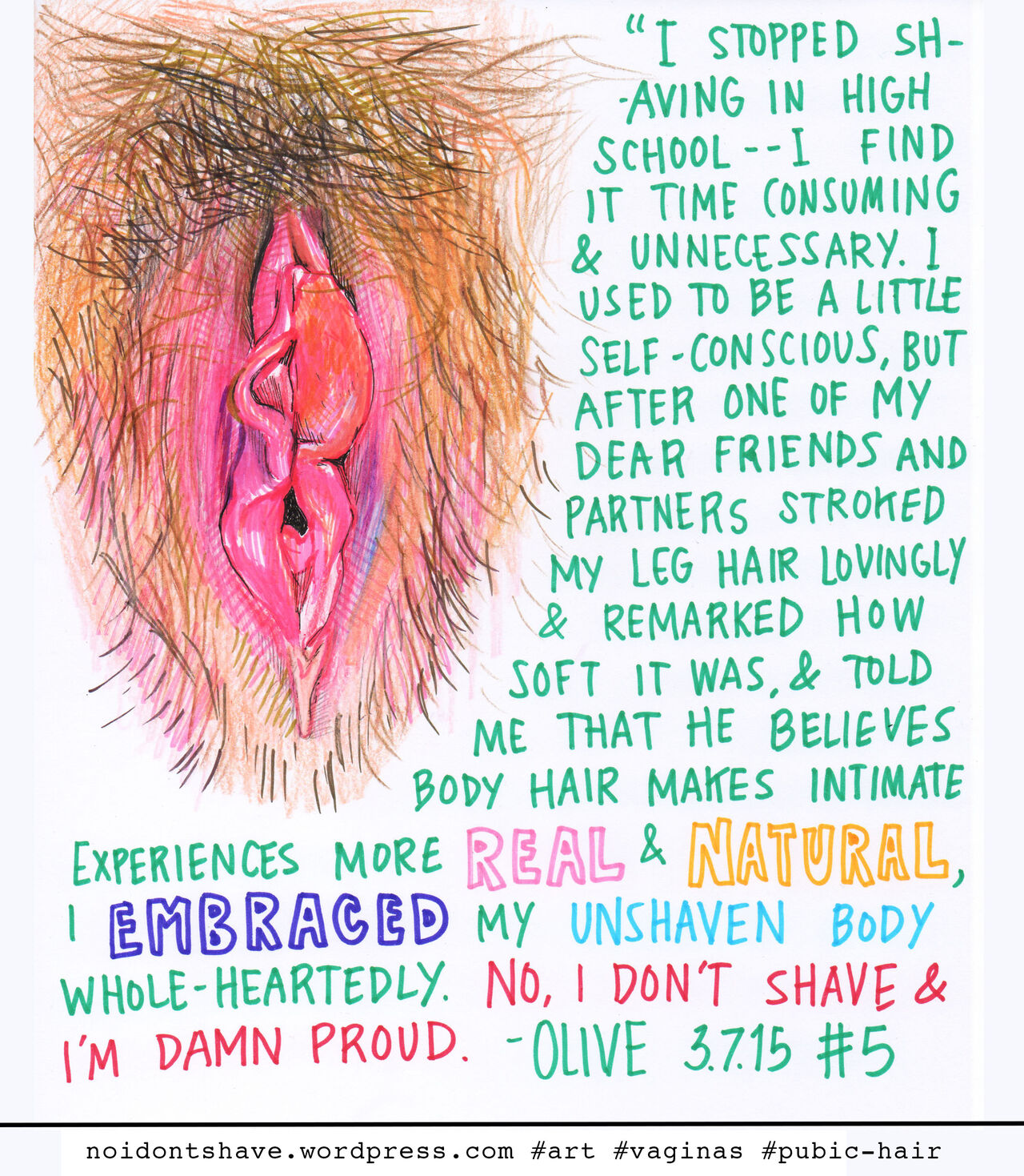 No, I Don't Shave: One Hairy Vulva a Day for 37 Days page 6 full