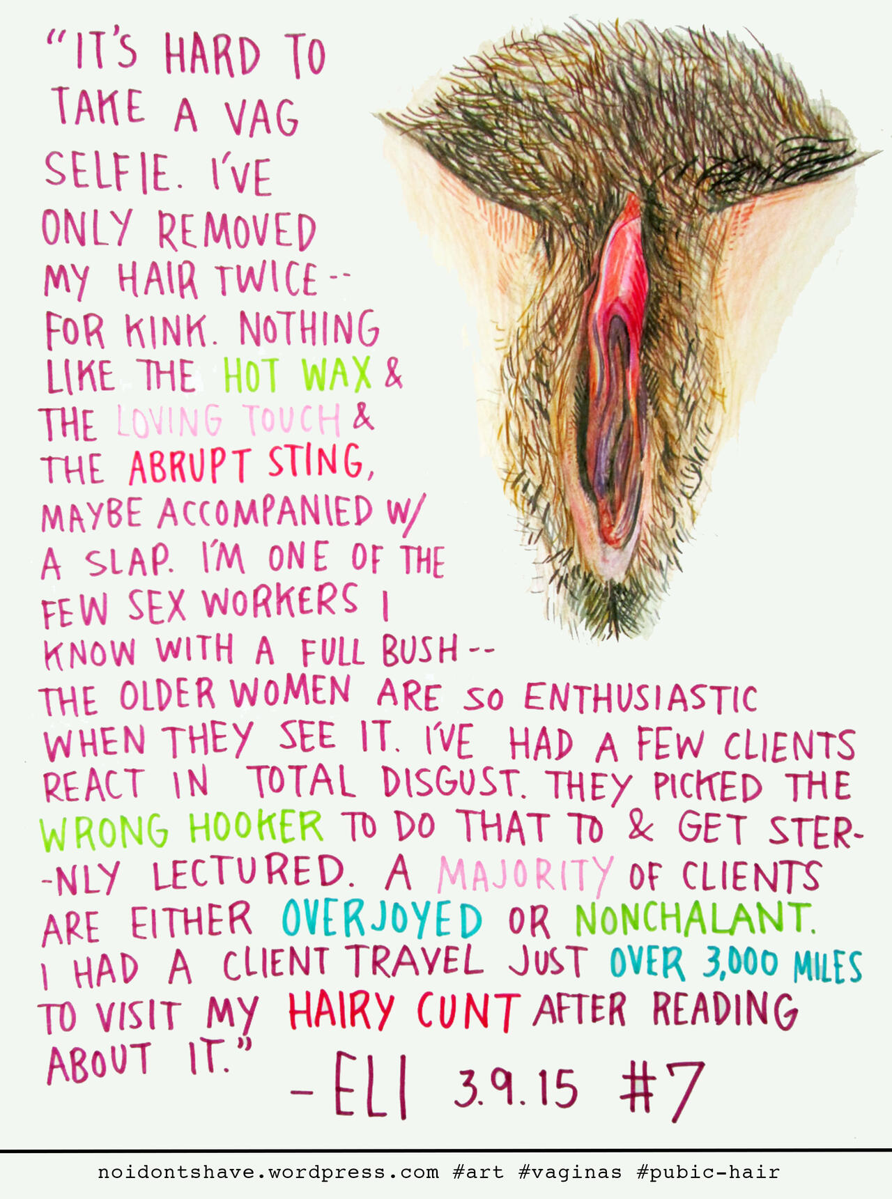 No, I Don't Shave: One Hairy Vulva a Day for 37 Days page 8 full