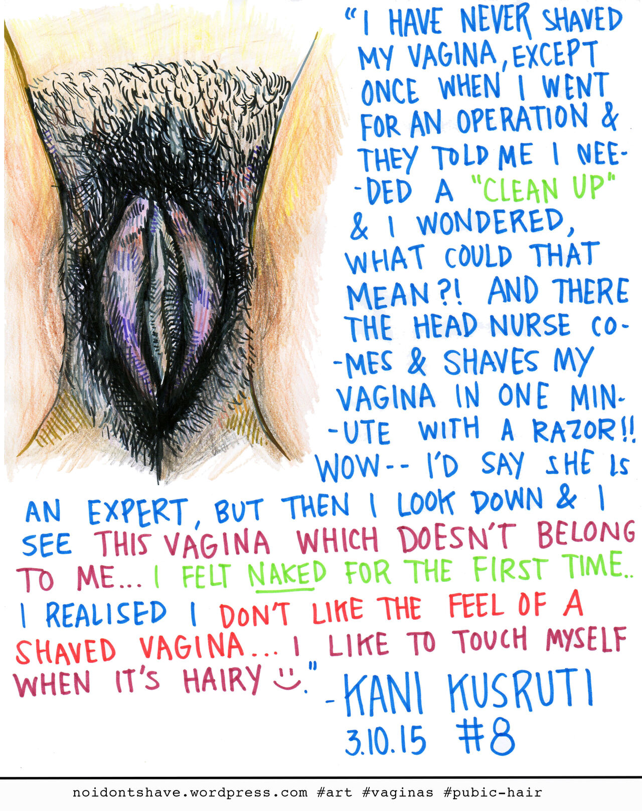 No, I Don't Shave: One Hairy Vulva a Day for 37 Days page 9 full