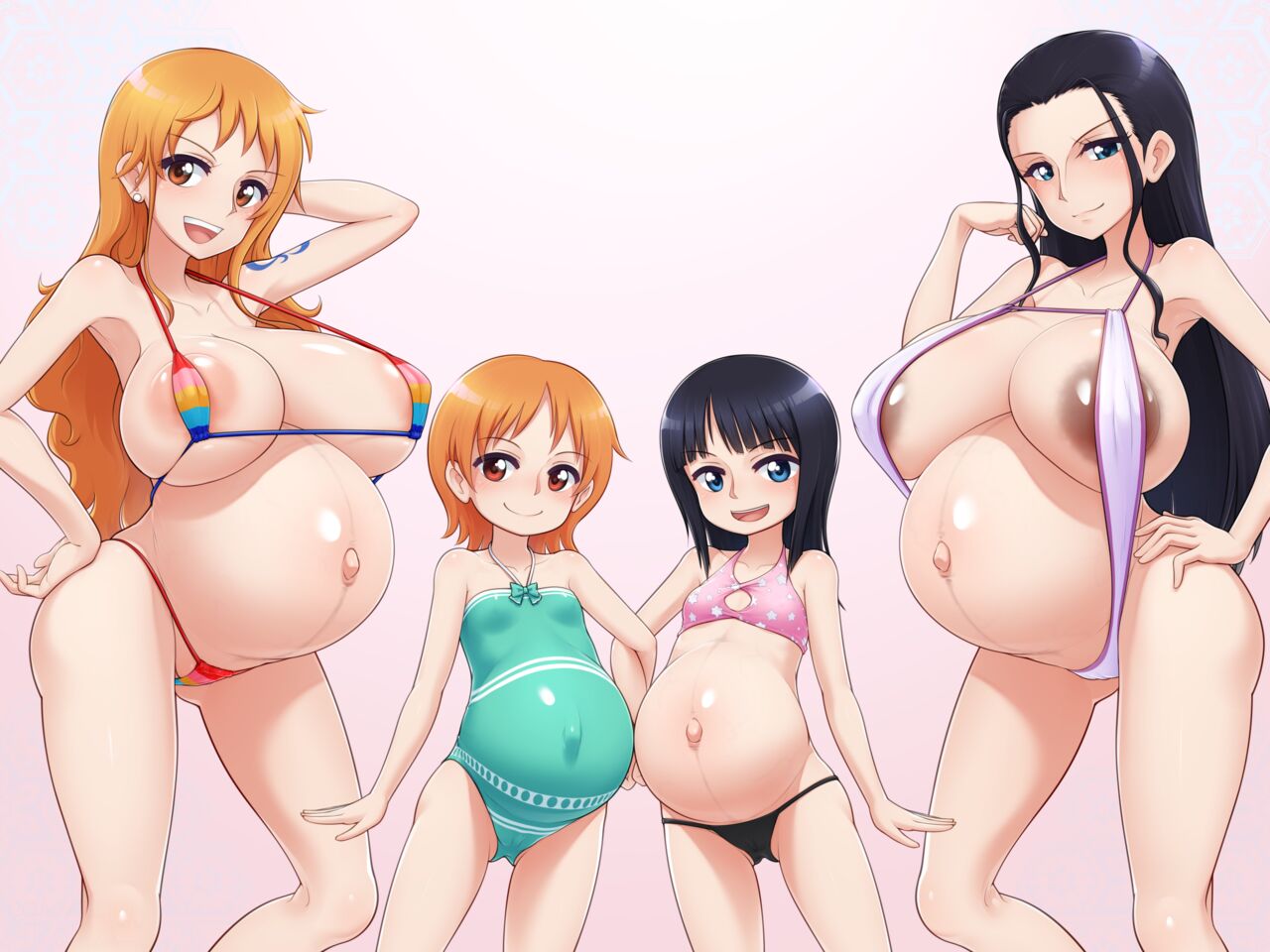 Nami, Robin  bote narabe page 1 full