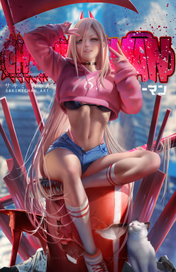 【sakimichan】电锯人chainsaw_man帕瓦差分6张 cover