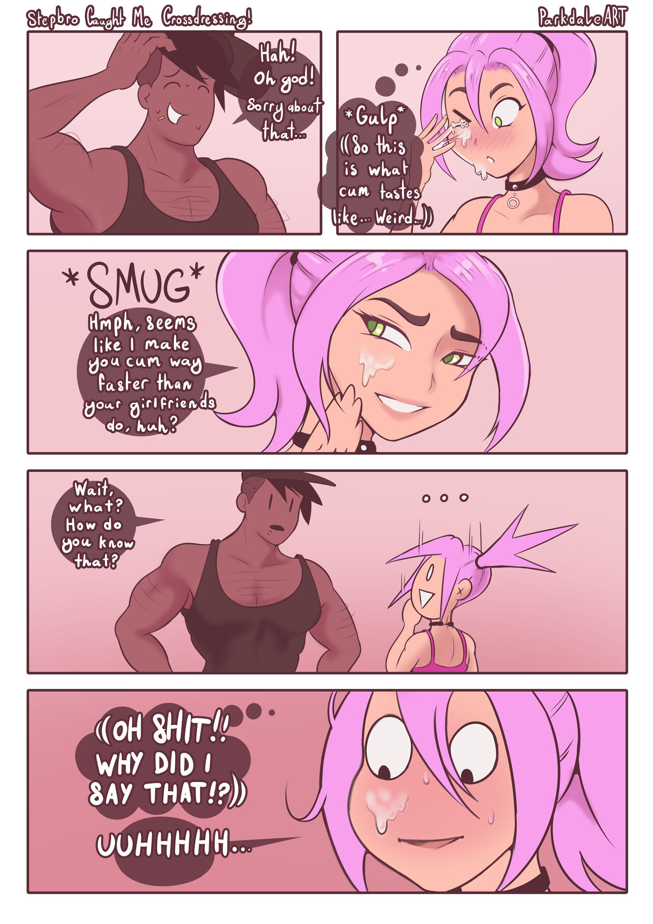 Stepbro Caught Me Crossdressing! page 10 full