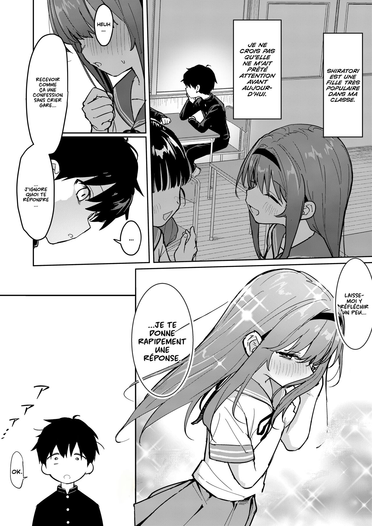 Suki na Ko ni Kokuhaku Shitara Hamedori Douga ga Okurarete Kita Hanashi | Je me suis confessé à une fille, elle m'a répondu avec une sex tape page 3 full