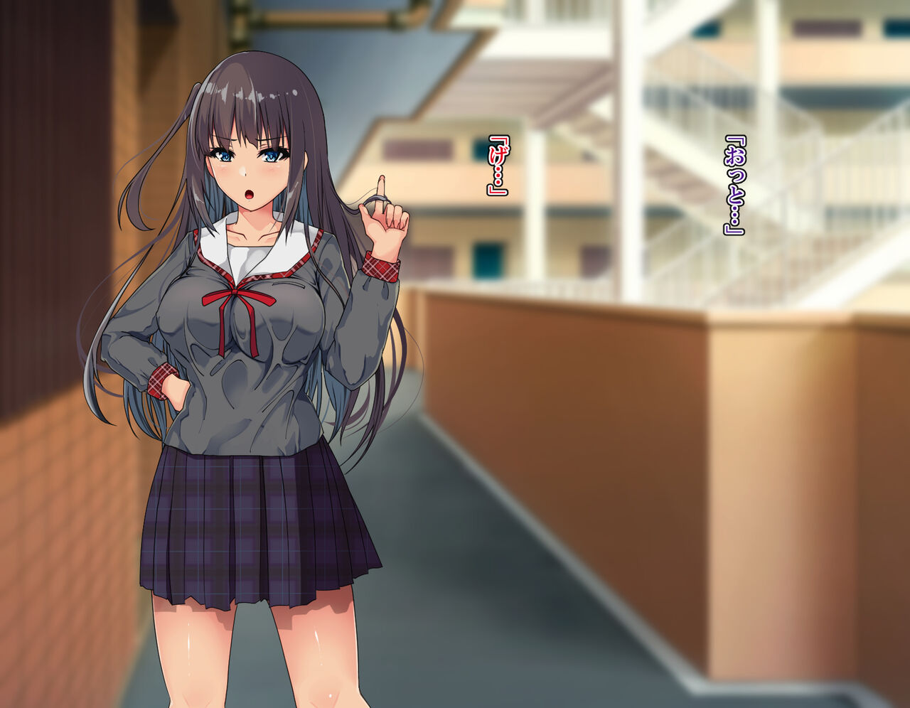 Namaiki JK o Muriyari Daitara Juujun na Mesu Ana ni Henbou! ~Bonyuu Fukidashi Botebara Sex~ page 3 full