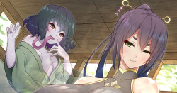 【夜伽噺】女流陰陽師の垢舐め退治（スカ注意）【短編CG集】