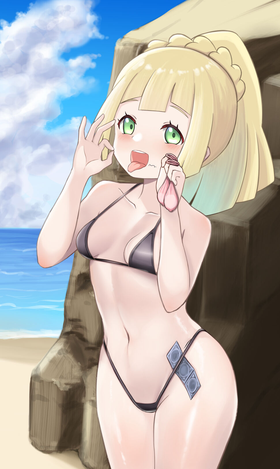 Beach de Uwasa no Lillie-chan page 4 full
