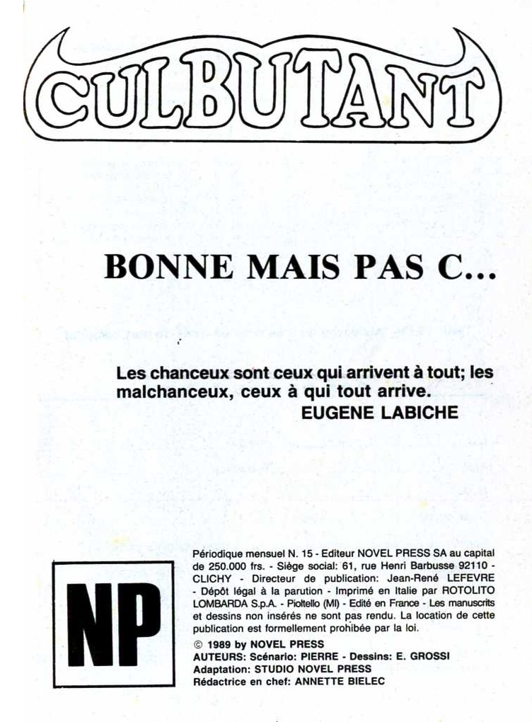 PFA - Novel press - Culbutant #15  Bonne mais pas c... - b A tous les coups l'on gagne page 3 full