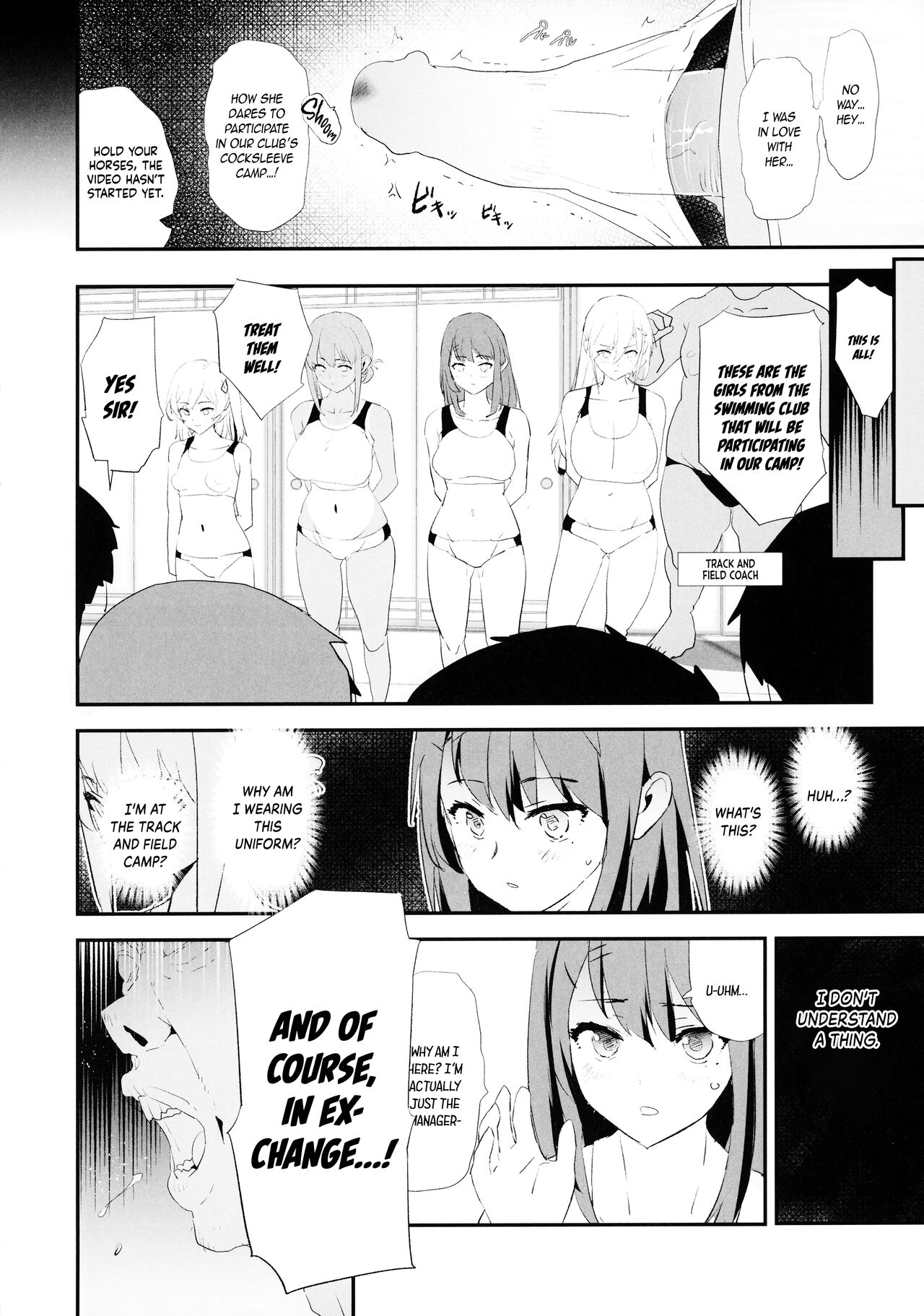 Watashi-tachi no Onaho Koukan Gasshuku Ichinichime! | Our exchange cocksleeve camp! First day! + Omake Paper page 3 full