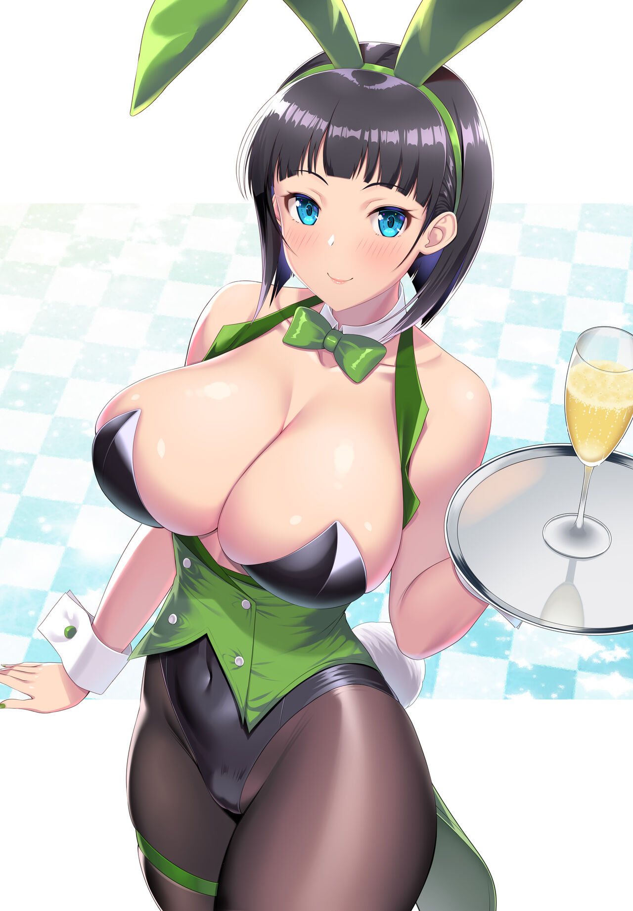 Bunny Girl na Twinta Leafa-chan to Suguha-chan Kougashitsuban Bonyuu Sabun Betsu Haikeikomi 12-mai page 8 full