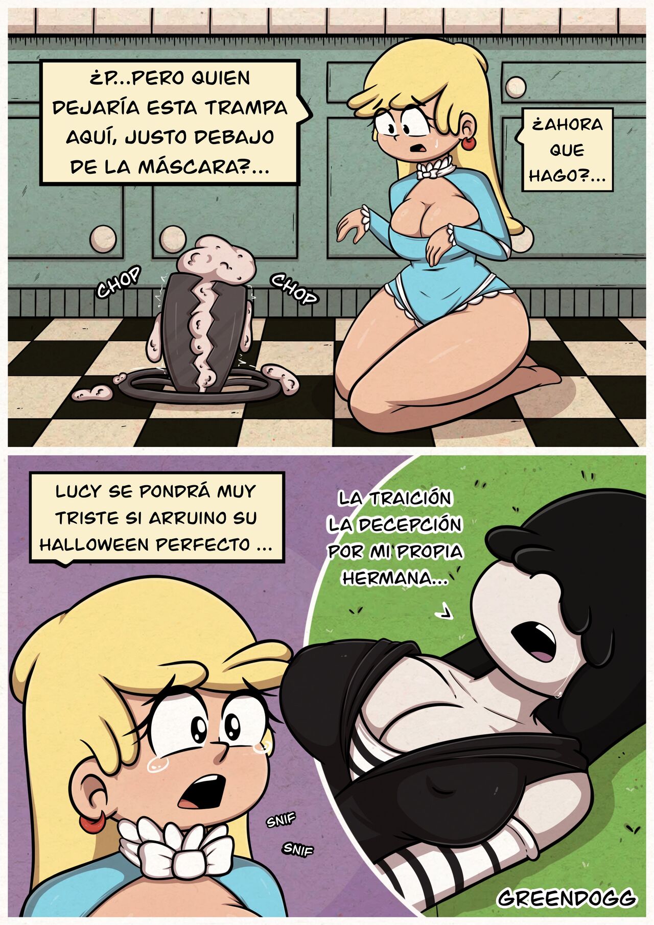 The Lewd Halloween / The Loud House - Greendogg page 4 full
