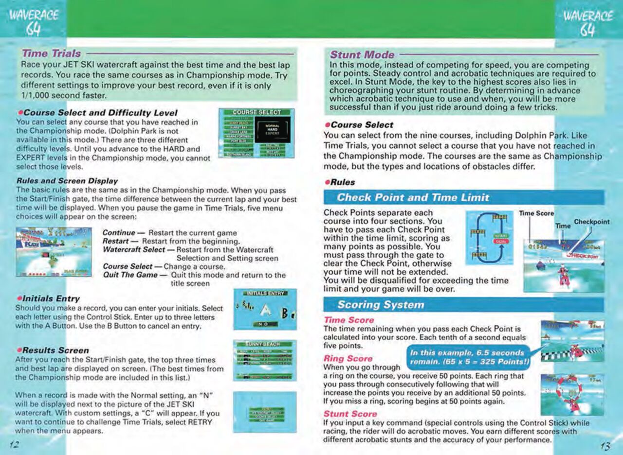 Wave Racer 64 Manual page 9 full