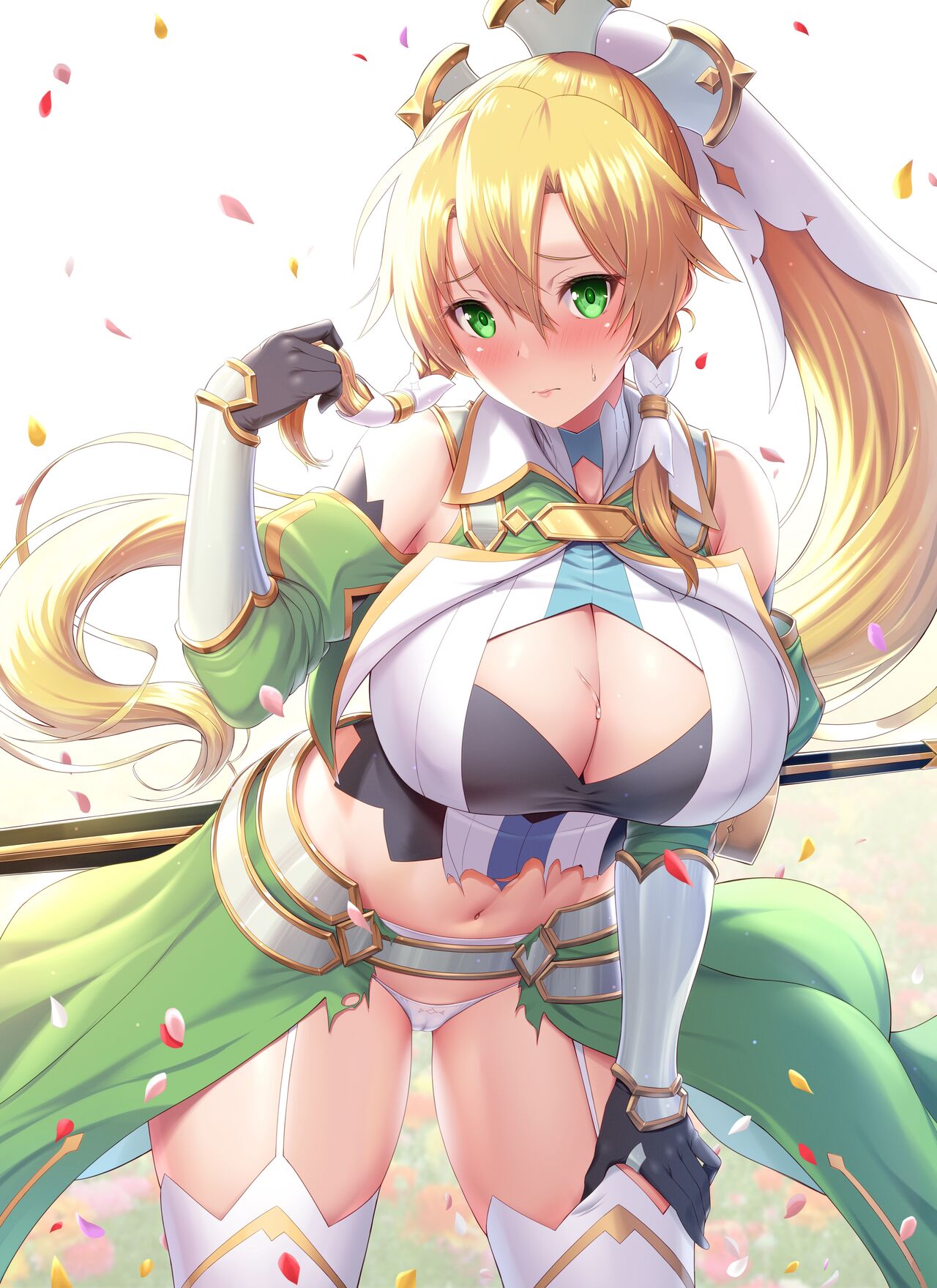 Terraria Leafa Shokushu Play Kougashitsuban Chitsunaishasei Bukkake Bonyuu Kyuuin nado Sabun Kei 15-mai page 2 full