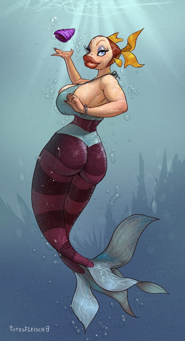 In the blue sea white foam / Wow! A talking fish page 1 full