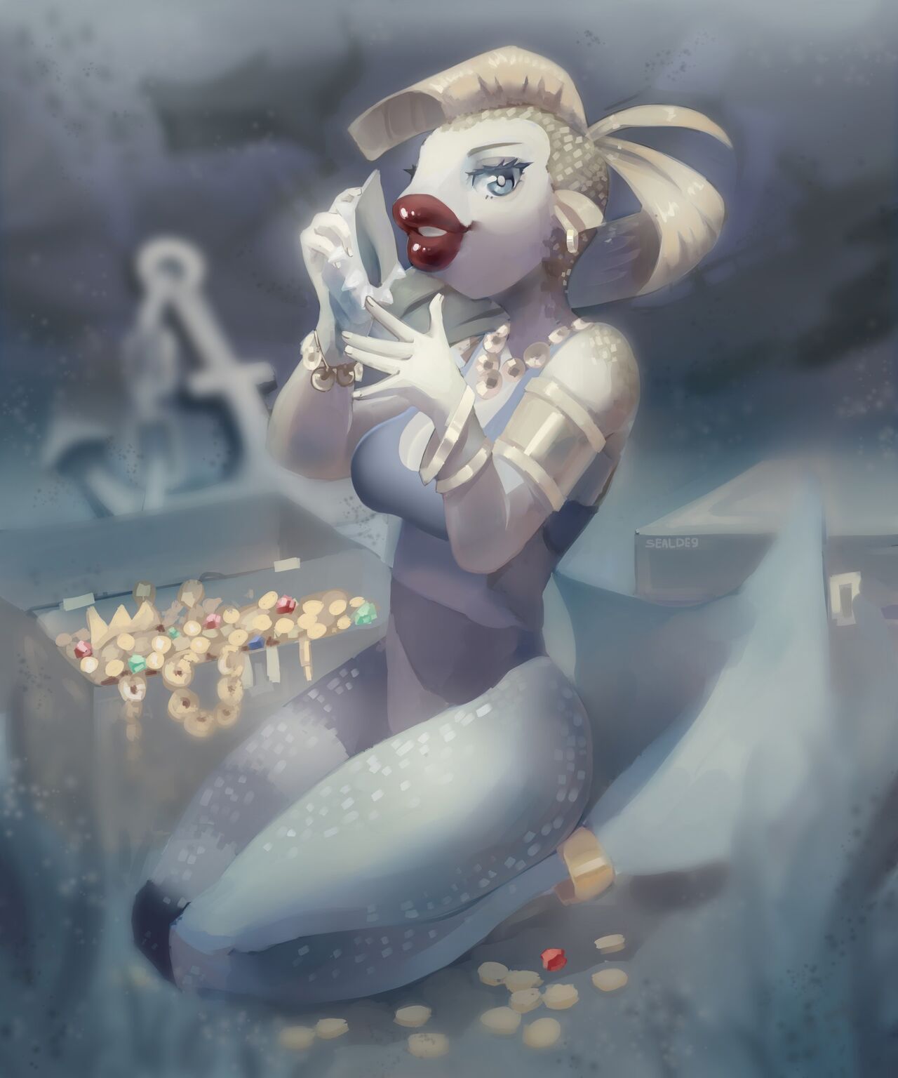 In the blue sea white foam / Wow! A talking fish page 10 full