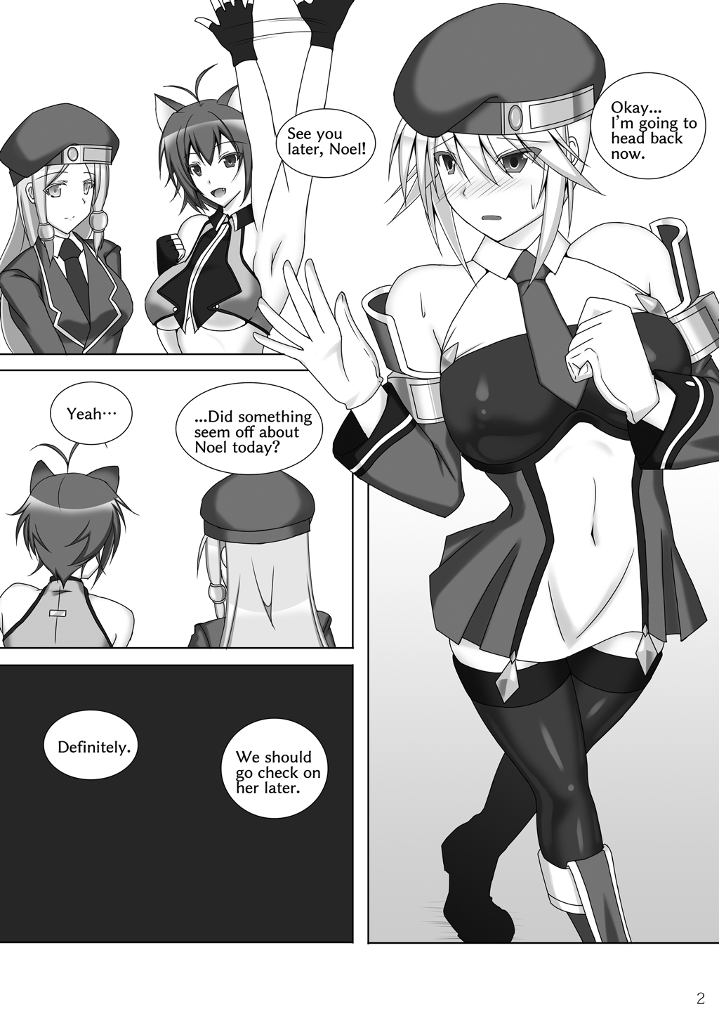 Noel Doesn't hate Arakune Anymore! 2 page 3 full