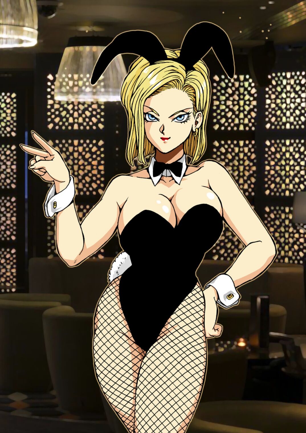 Dragon Ball -  Kanpai to Android 18 and Bulma in bunny costume page 4 full