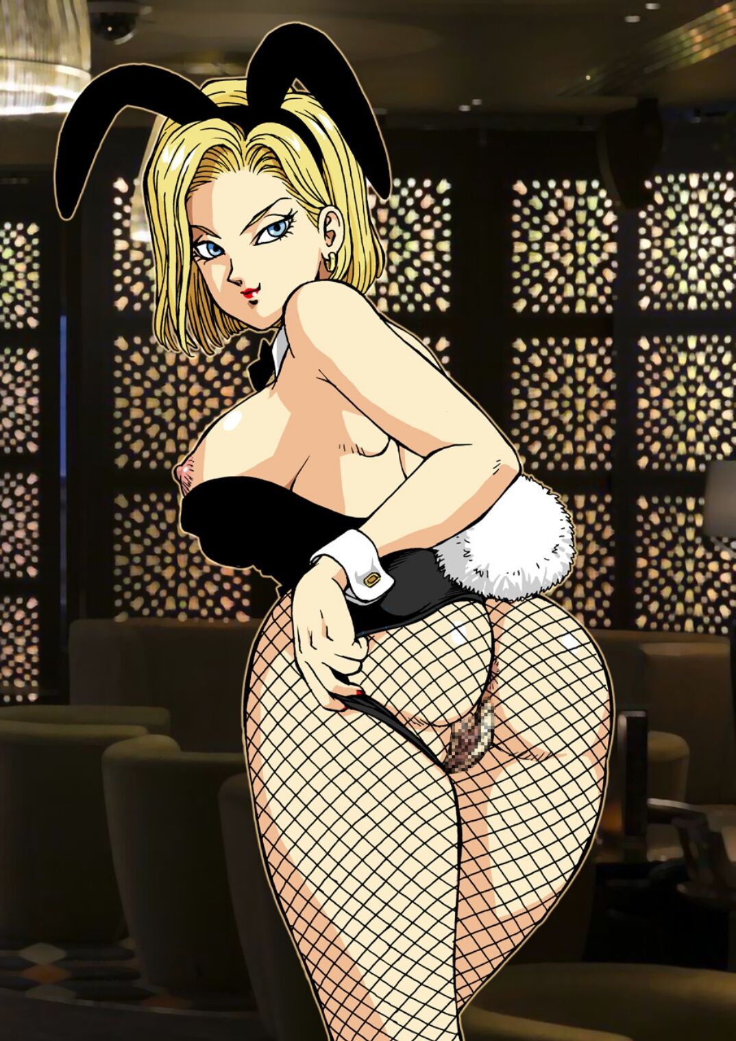 Dragon Ball -  Kanpai to Android 18 and Bulma in bunny costume page 6 full