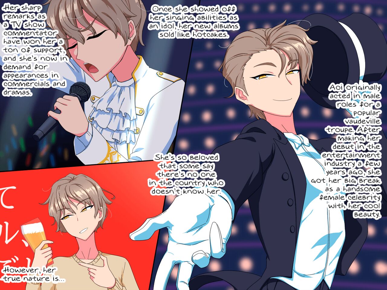 Kakure Kyonyuu no Urekko Ikemen Joshi Talent ga Ochiru made | The Corruption of a Handsome Female Celebrity with Hidden Big Tits page 3 full