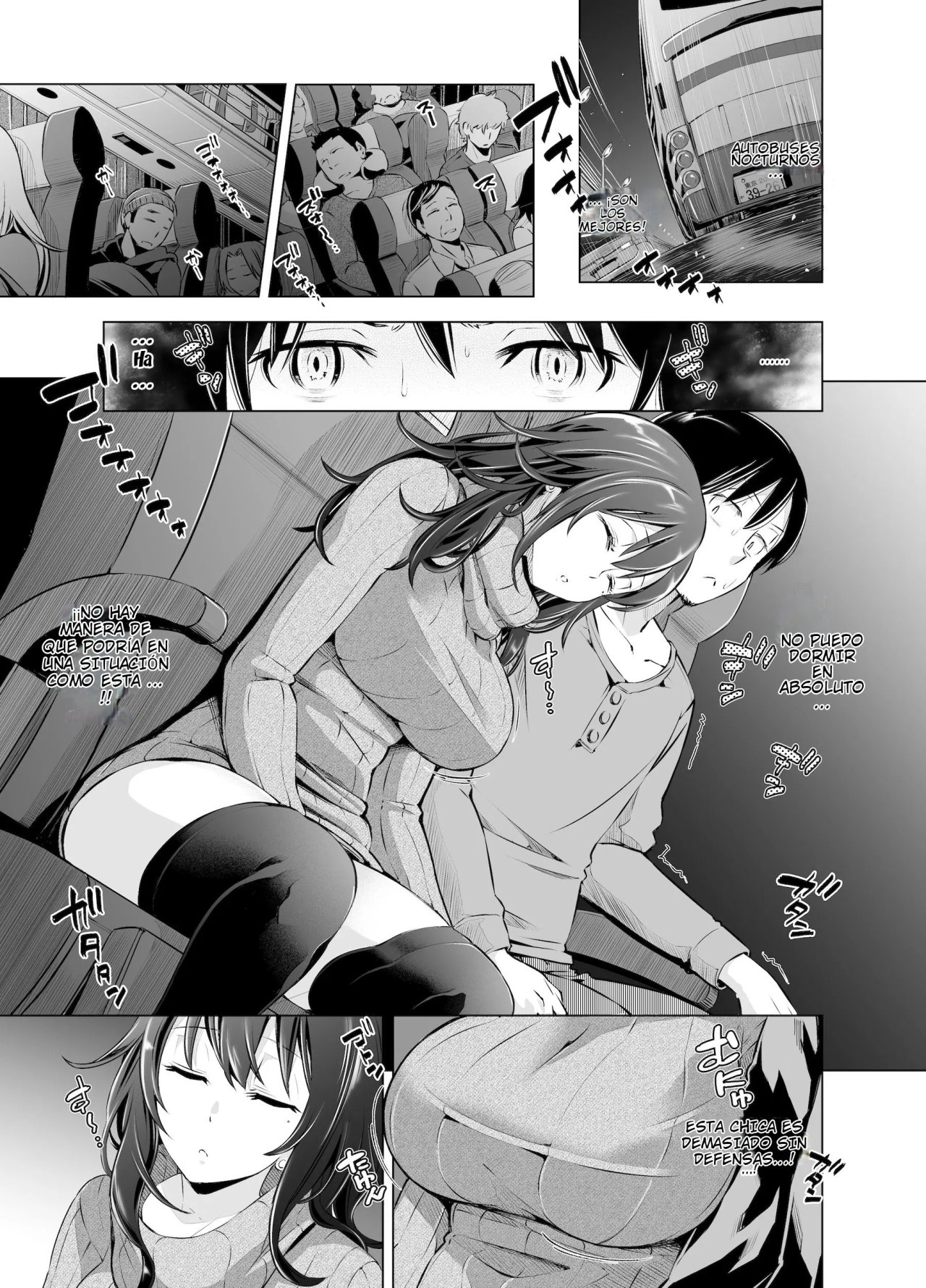 Yakou Bus de Tonariawaseta Kyonyuu JD ni Itazura shitetara Saigo made Ikechatta Ken. page 4 full
