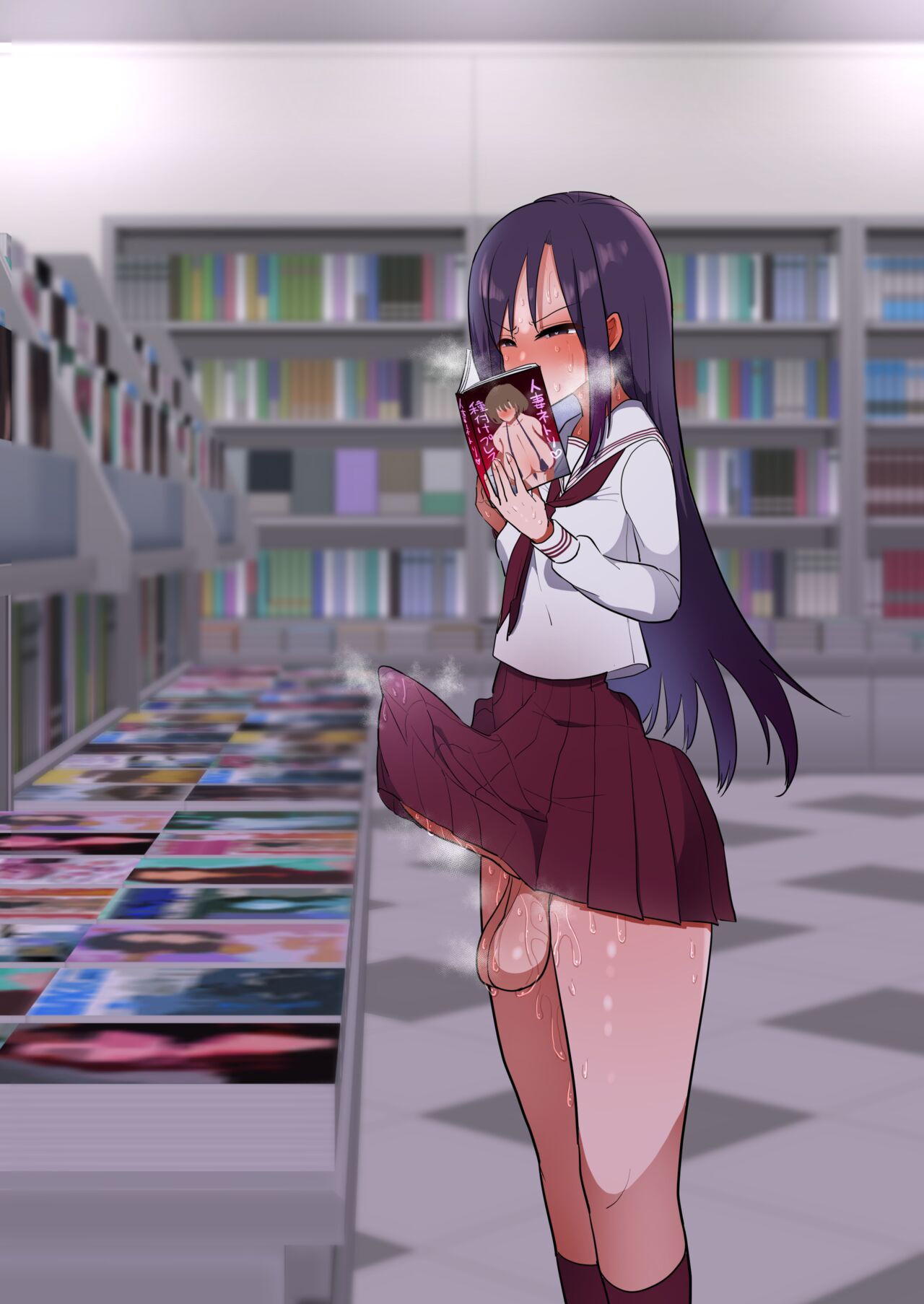 Erobon tachiyomi shite ie de omoidashi yuka Ona suru futanari musume ♪ page 3 full