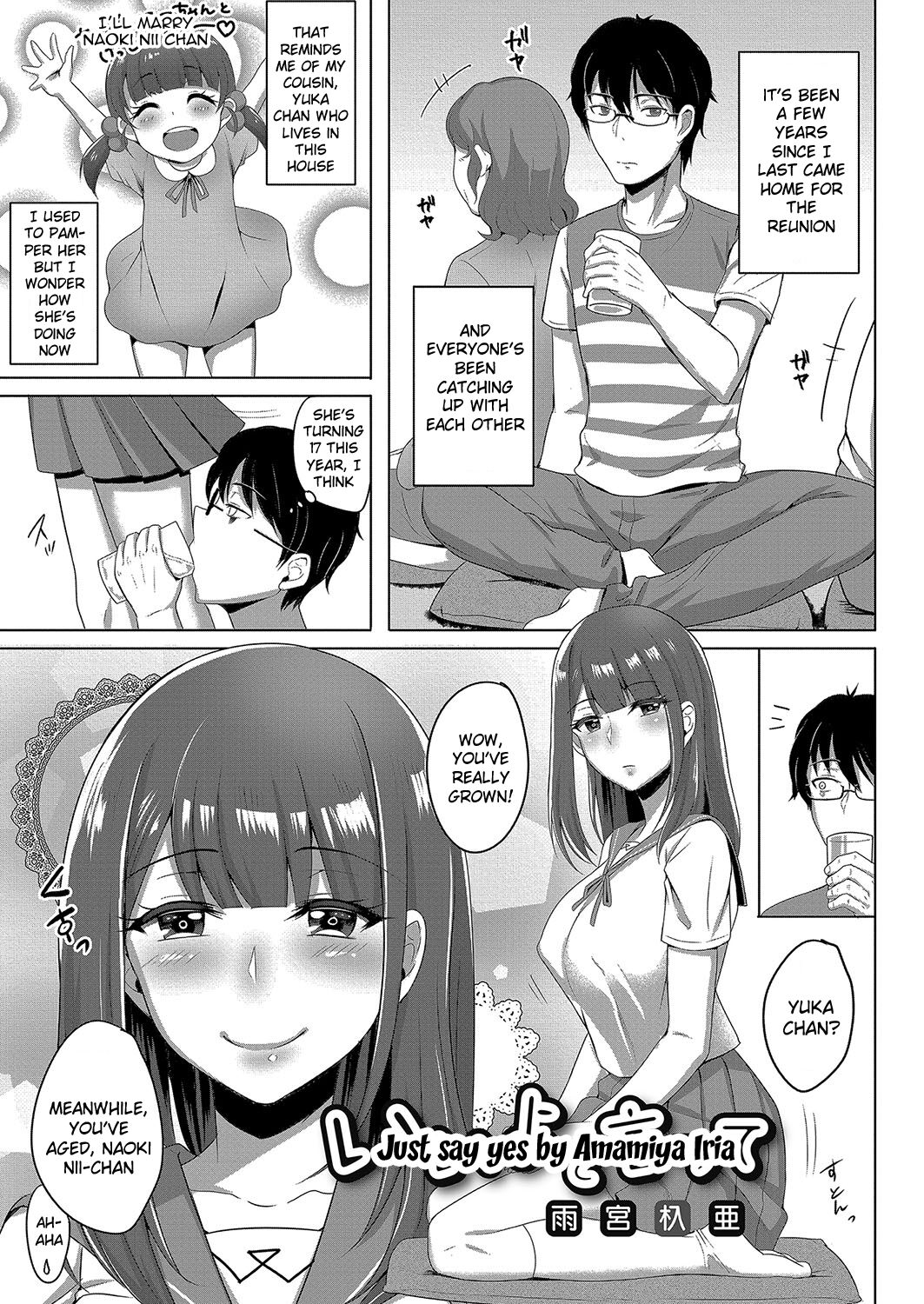 Ii yo to Itte | Just say yes page 1 full
