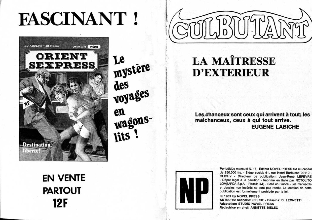 PDF - Novel Press Culbutant #16 La maitresse d'extérieur page 2 full